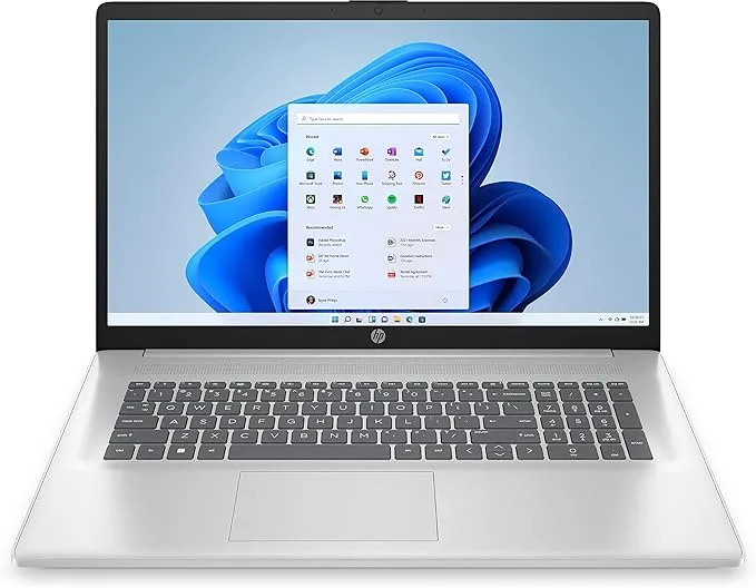 [00000016] HP PC Portable 17-cn3005nf - Intel Core i3 - N305 / jusqu'à 3.8 GHz - Win 11 Home - UHD Graphics - 8 Go - 512 Go SSD - 17.3" IPS 1920 x 1080 (Full HD) - Clavier : Français