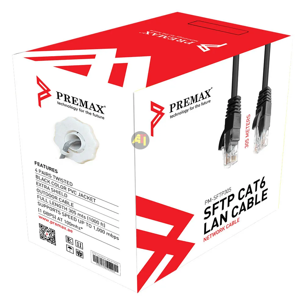 [00000019] Touret de câble réseau Outdoor (Extérieur) RJ45 – Catégorie 6 SFTP